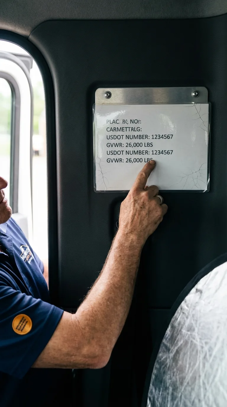 USDOT licensing placard verification in Victoria